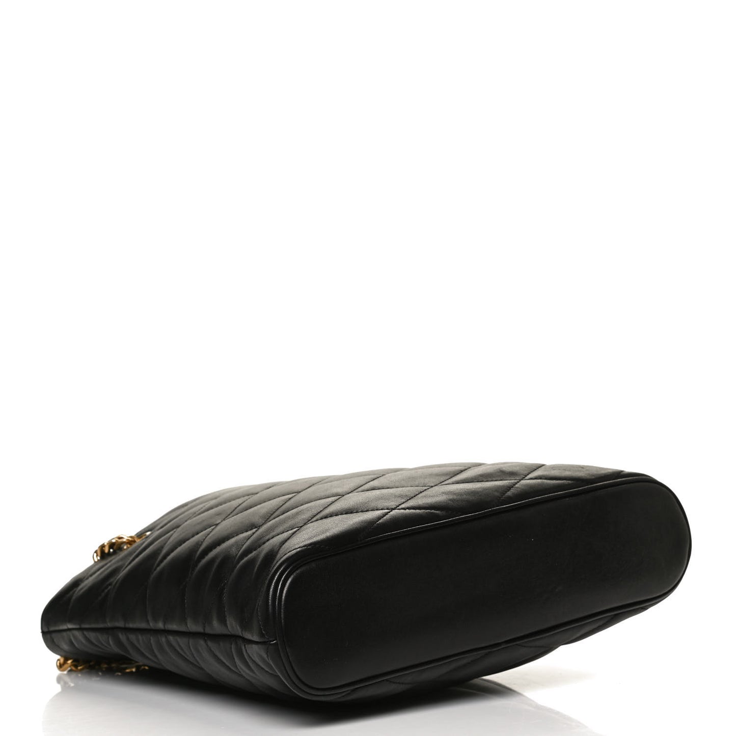 Lambskin Quilted Lolita Bucket Bag Black