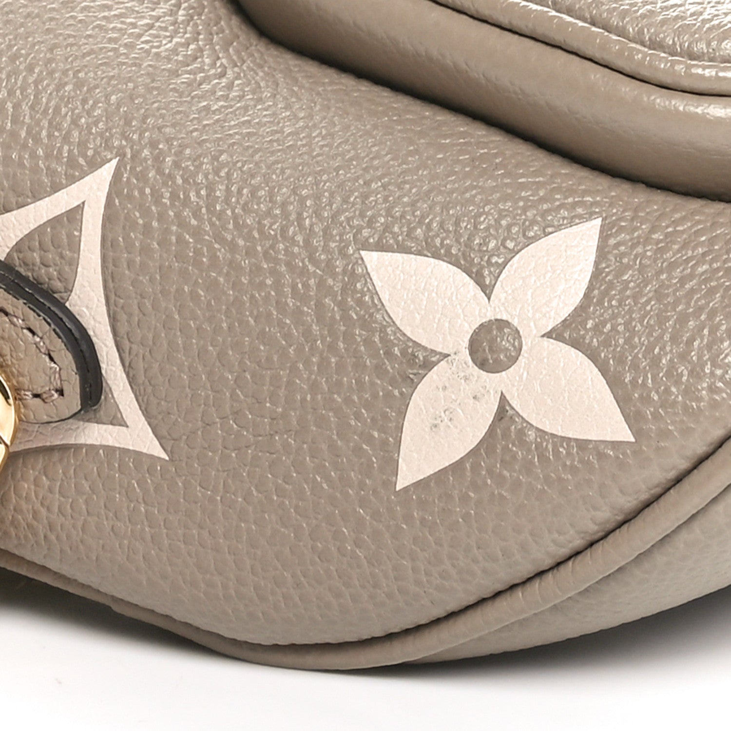 Louis Vuitton Empreinte Monogram Giant Mini Bumbag Tourterelle Cream 8 of 9