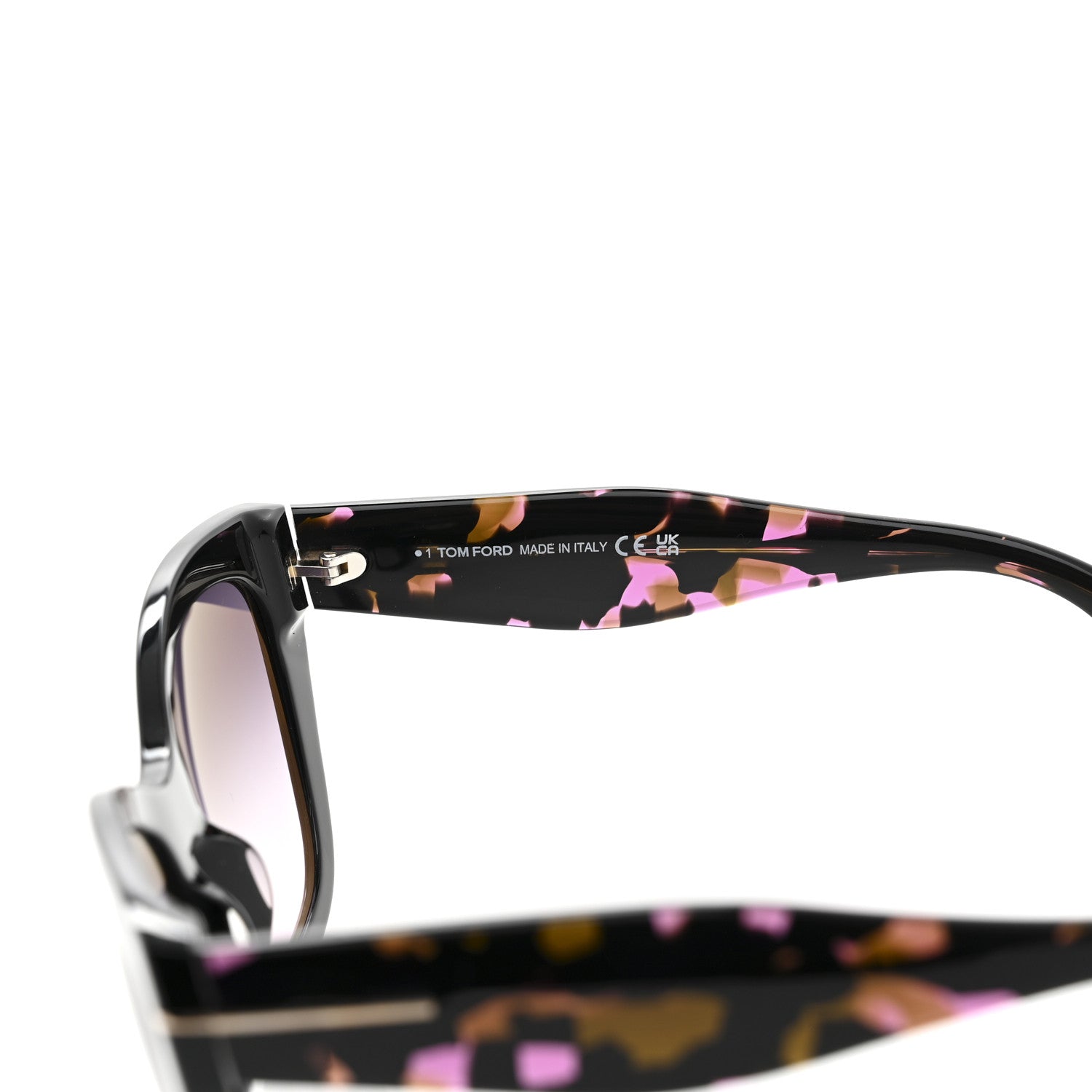 Tom Ford Acetate Cara Sunglasses TF940 Black Gradient Smoke 6 of 8