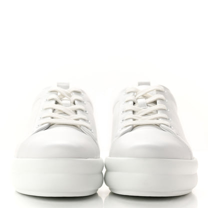 Hermes Calfskin Womens Happy Sneakers 37.5 White 2 of 10