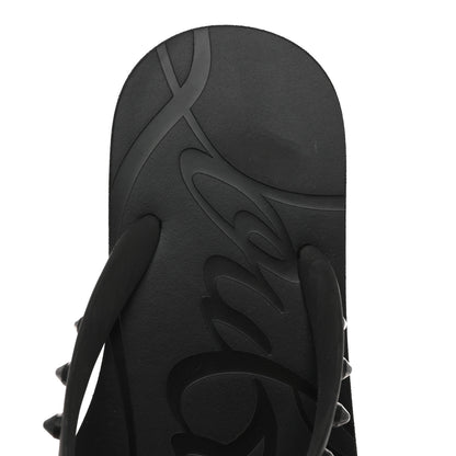 Christian Louboutin Rubber Spike Loubi Donna Flip Flop 35 Black 7 of 9