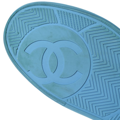 Chanel Calfskin Womens Logo Sneakers 40 White Multicolor 6 of 10