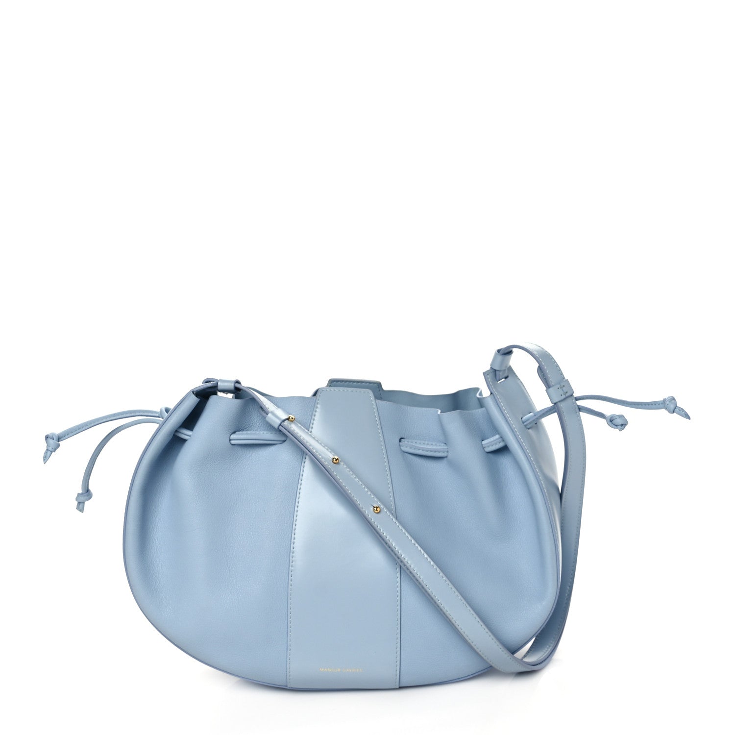 Mansur Gavriel Tumbled Calfskin Lilium Bag Light Blue 1 of 9