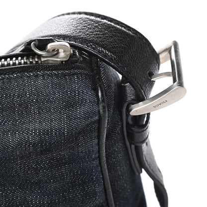 Prada Denim Goatskin Messenger Bleu 14 of 15