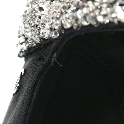 Chanel Grosgrain Sequin Beaded Bow Sandals 37.5 Black 9 of 9