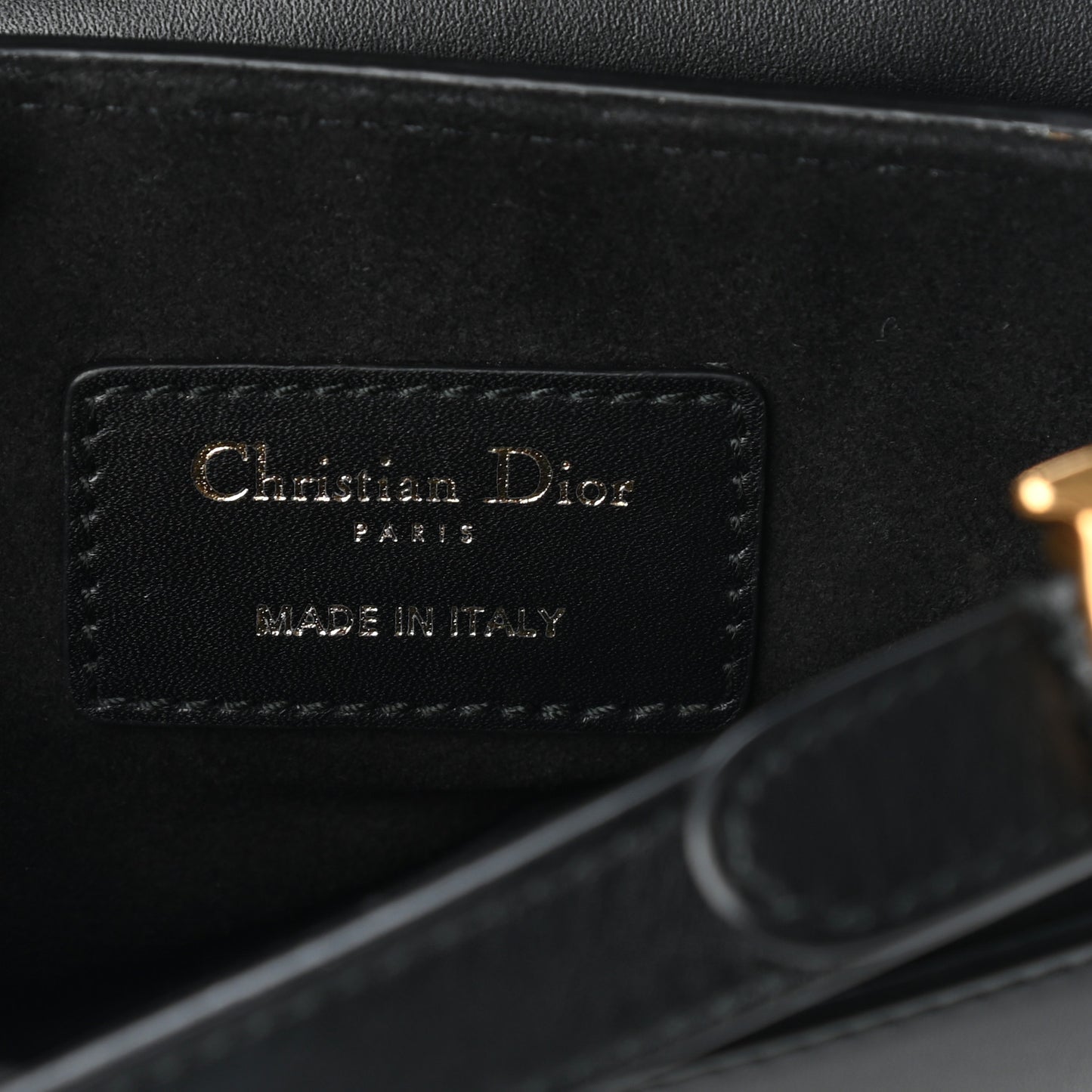Calfskin Mini Saddle Bag Black