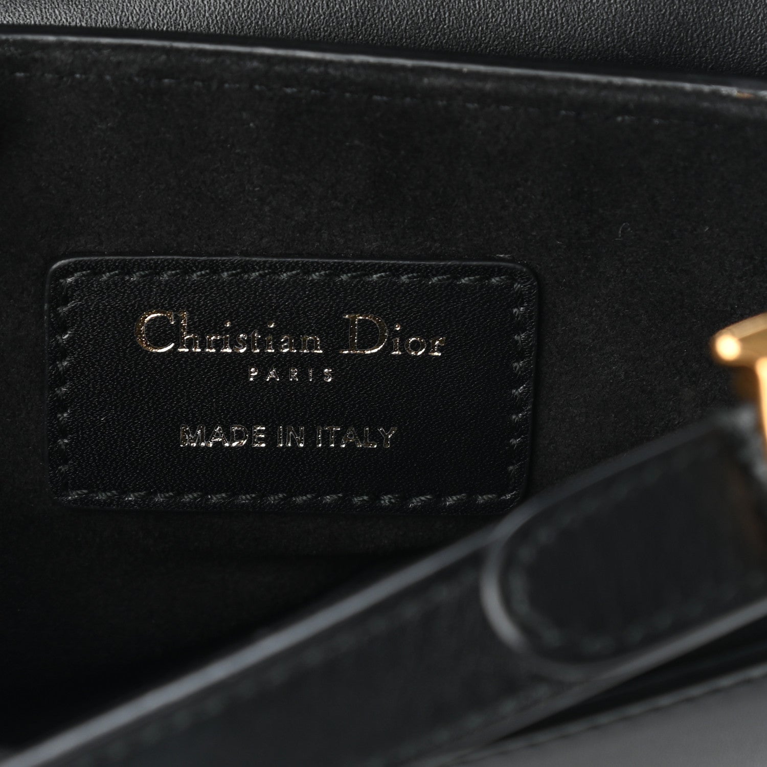 Christian Dior Calfskin Mini Saddle Bag Black 6 of 9