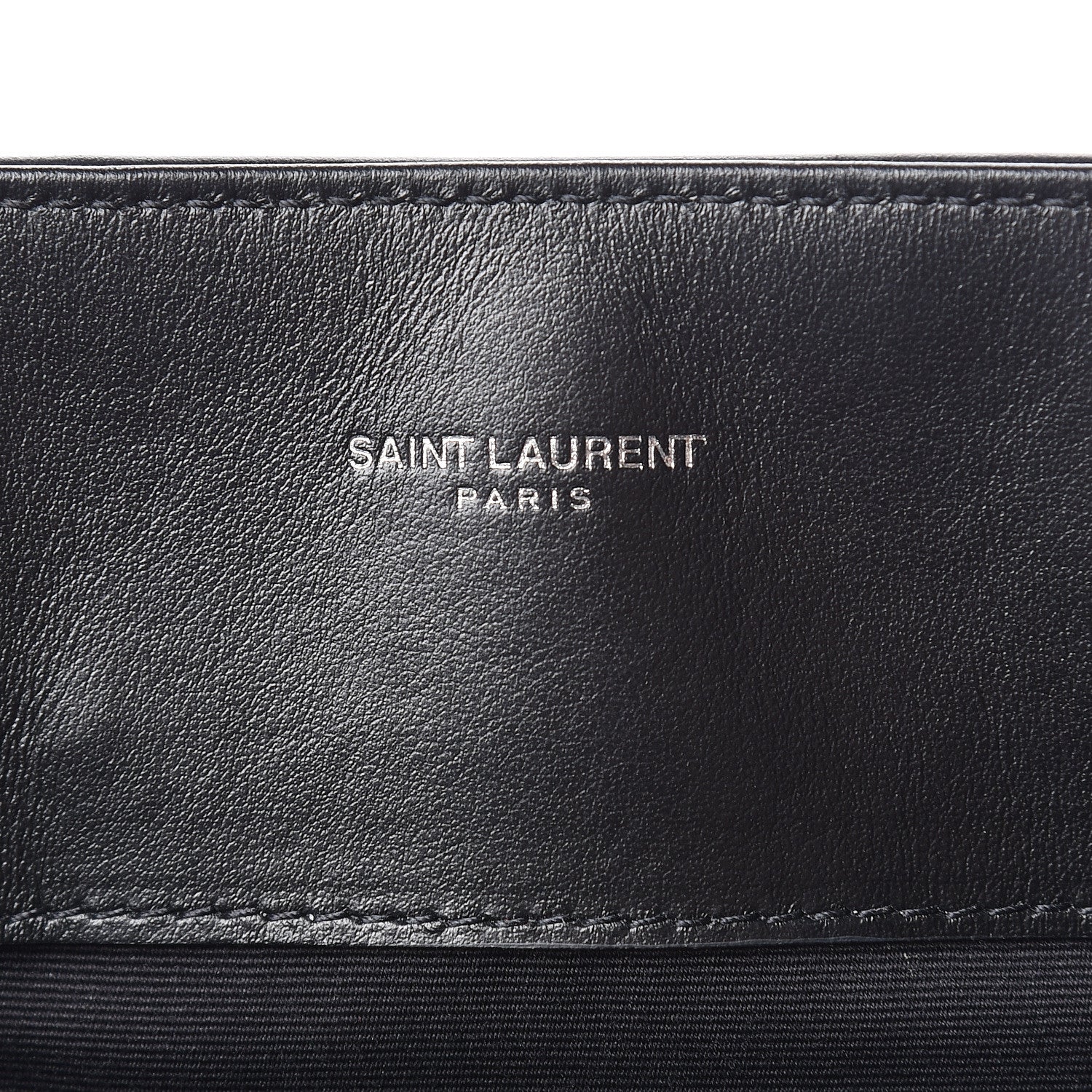Saint Laurent Calfskin Y Quilted Monogram Large Loulou Shopper Black 6 of 11