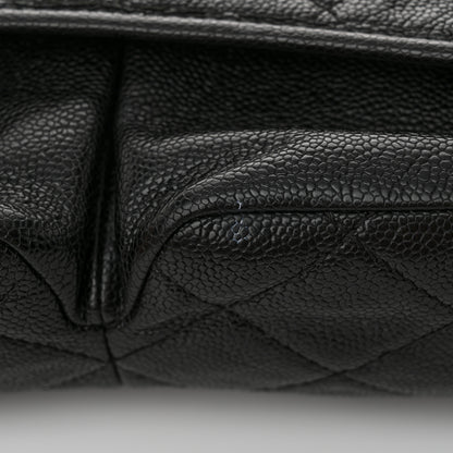 Chanel Grained Calfskin Medium Natural Beauty Flap Black 13 of 13