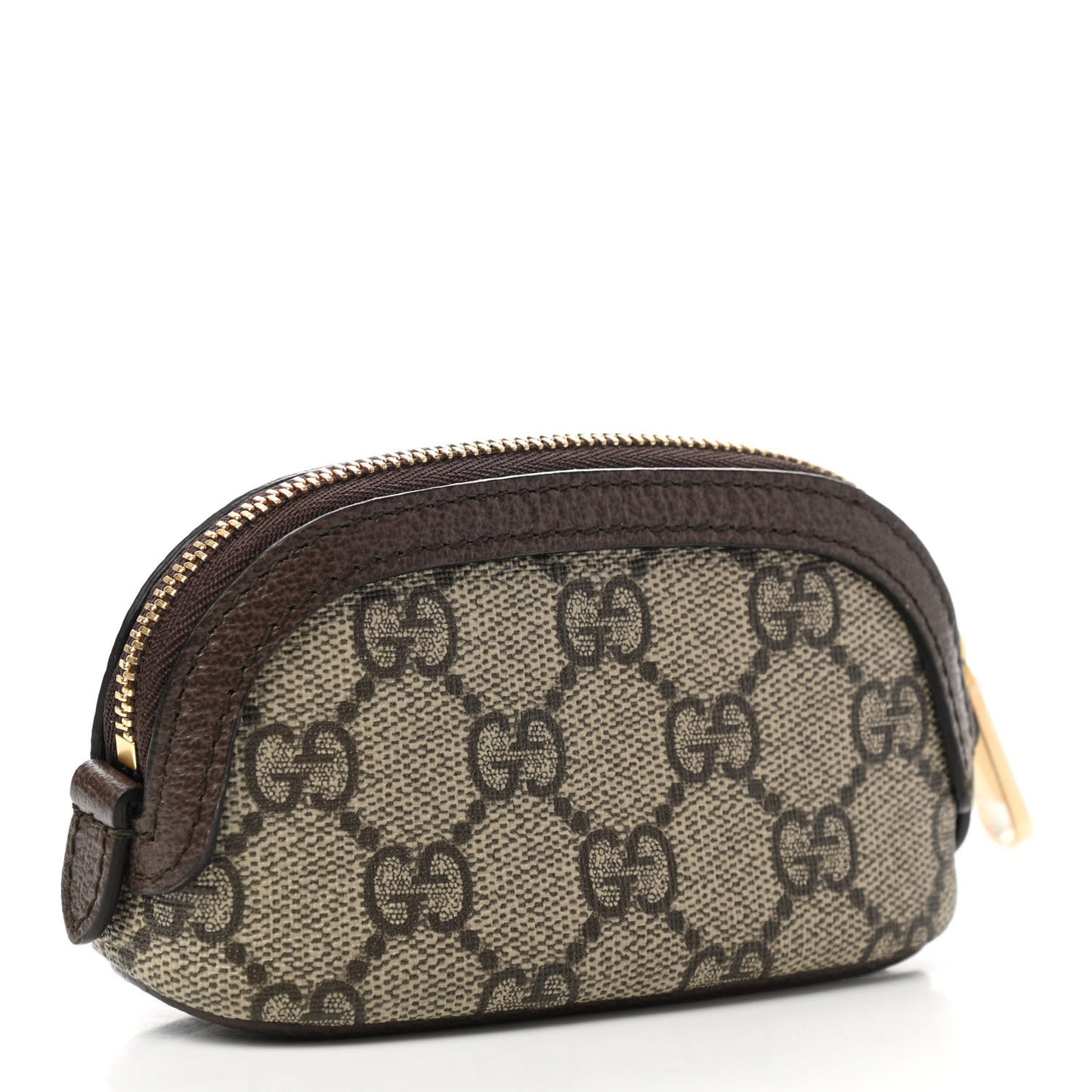 GG Supreme Monogram Web Ophidia Dome Key Pouch Beige New Acero