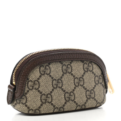 Gucci GG Supreme Monogram Web Ophidia Dome Key Pouch Beige New Acero 3 of 8