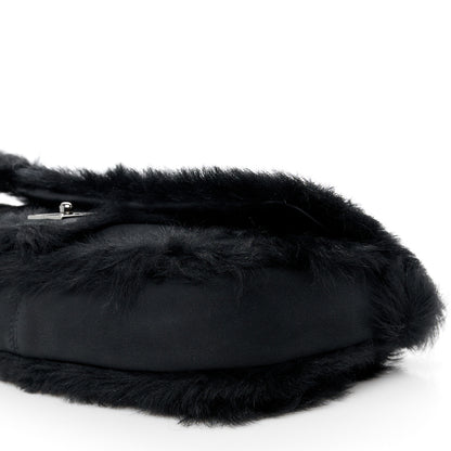 Chanel Suede Fur Quilted Flap Black 11 of 11