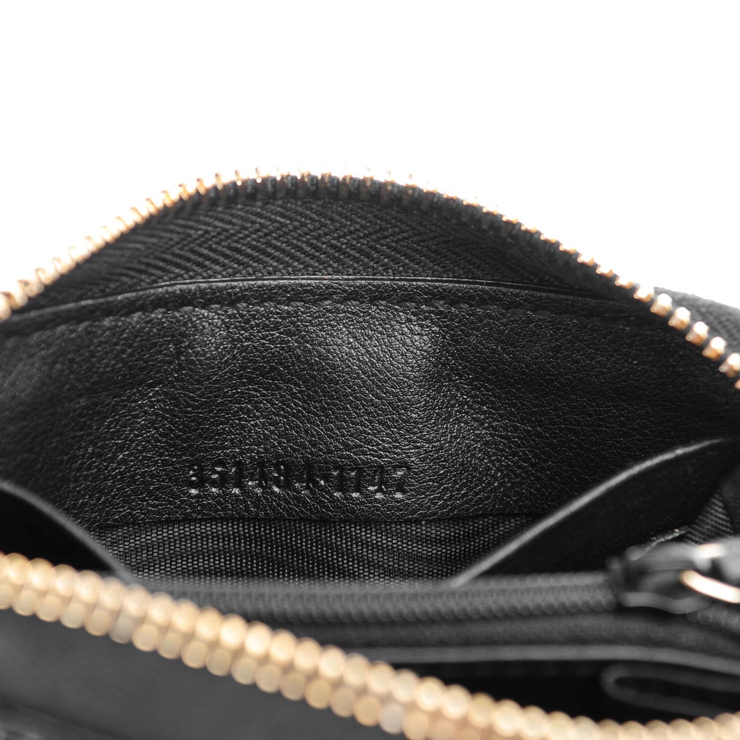Patent Soho Compact Disco Zip Around Wallet Black