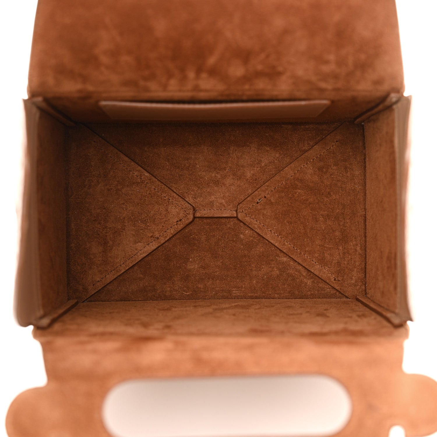 Saint Laurent Calfskin Monogram Take Away Box Dusty Vintage Brown Gold 5 of 14