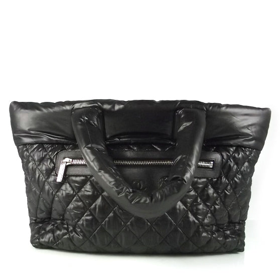 Nylon Coco Cocoon Tote Black