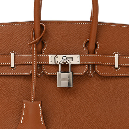 Hermes Epsom Horseshoe Birkin 25 Gold 8 of 14