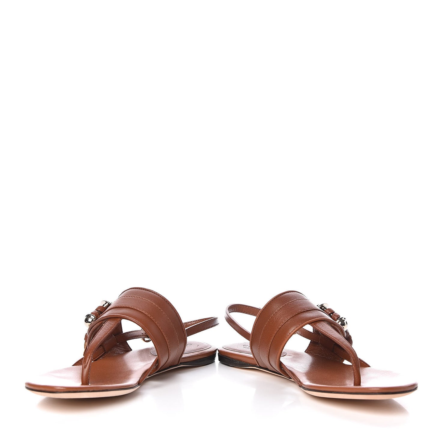 Saddle Soft Lux GG Marrakech Thong Sandals 35.5 Ginger Bread
