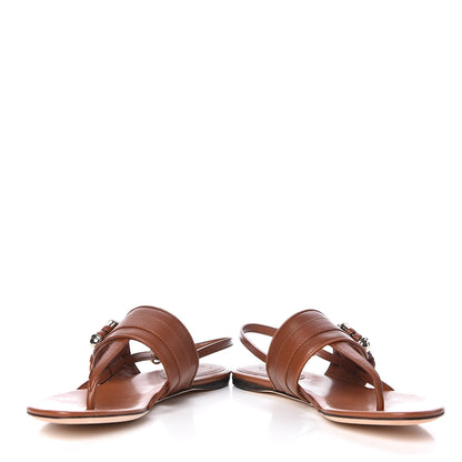 Gucci Saddle Soft Lux GG Marrakech Thong Sandals 35.5 Ginger Bread 6 of 11