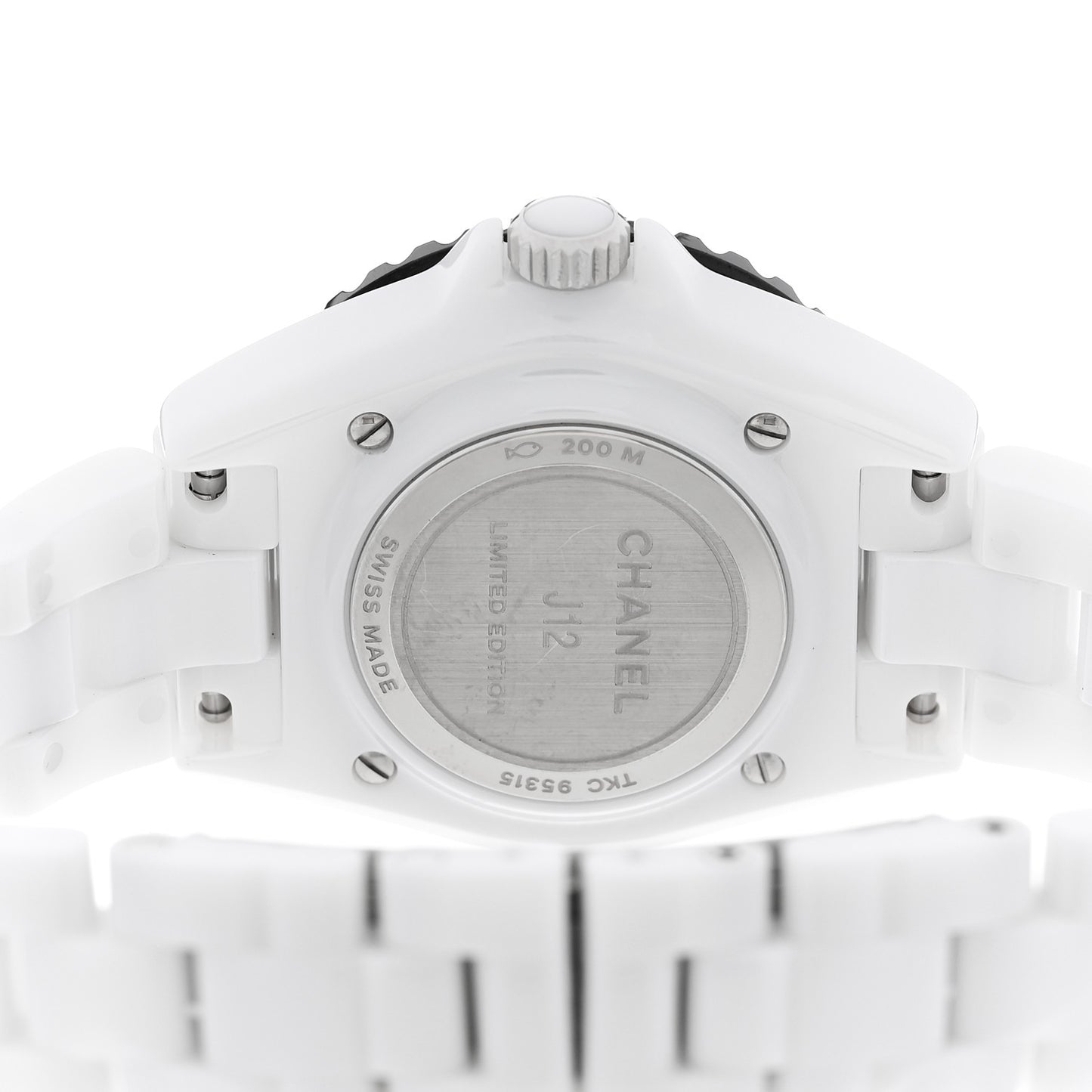 Stainless Steel Ceramic 33mm J12 Limited Edition Couture Quartz Watch White