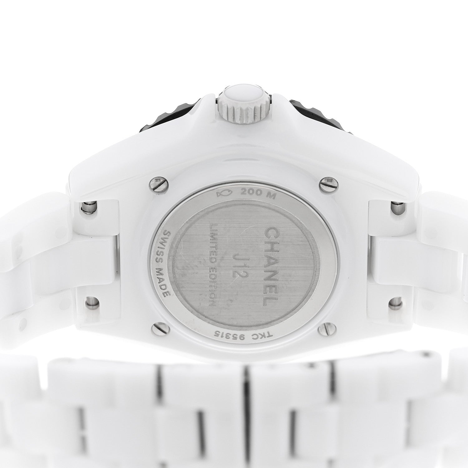 Chanel Stainless Steel Ceramic 33mm J12 Limited Edition Couture Quartz Watch White 4 of 5