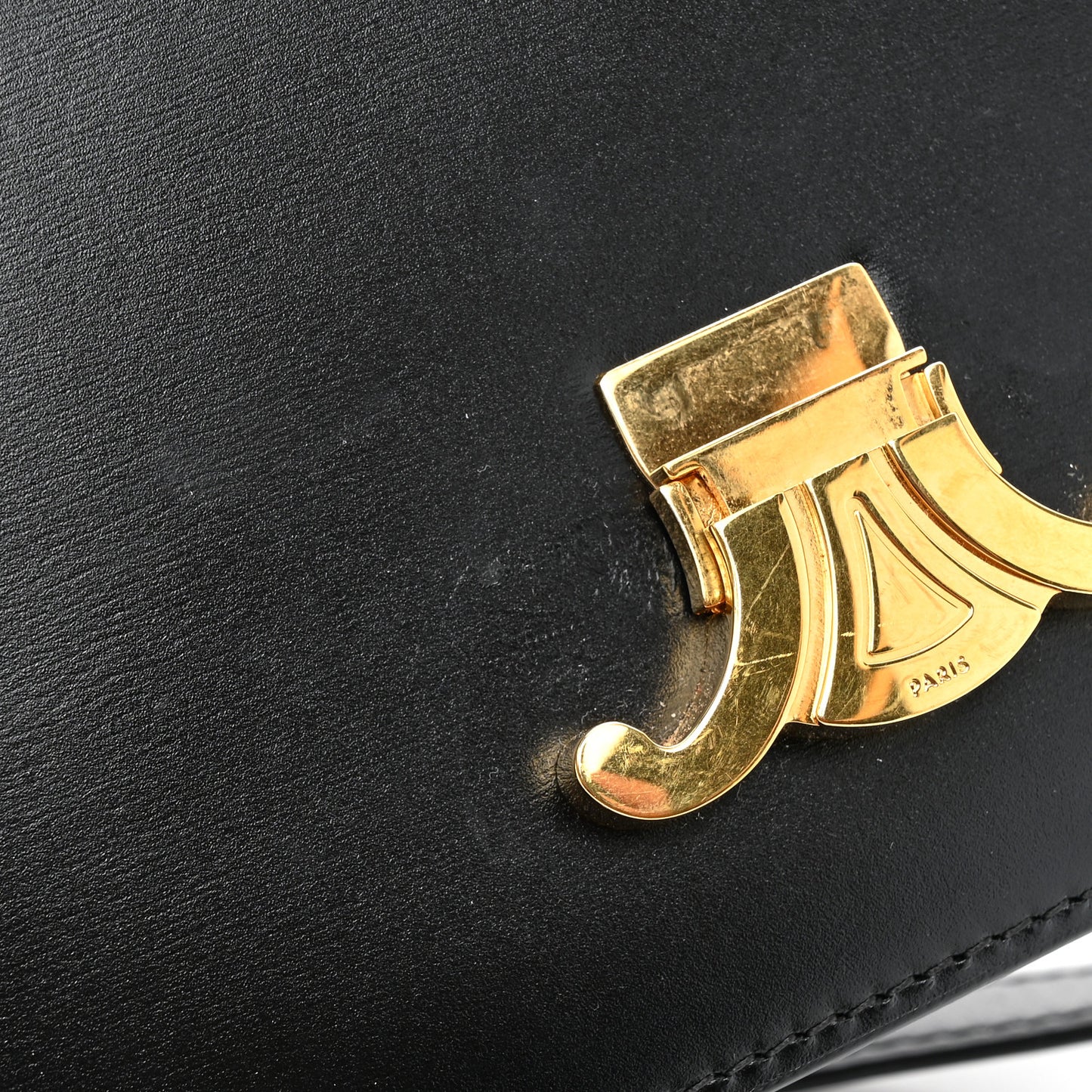 Shiny Calfskin Teen Triomphe Black
