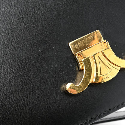 Celine Shiny Calfskin Teen Triomphe Black 12 of 13