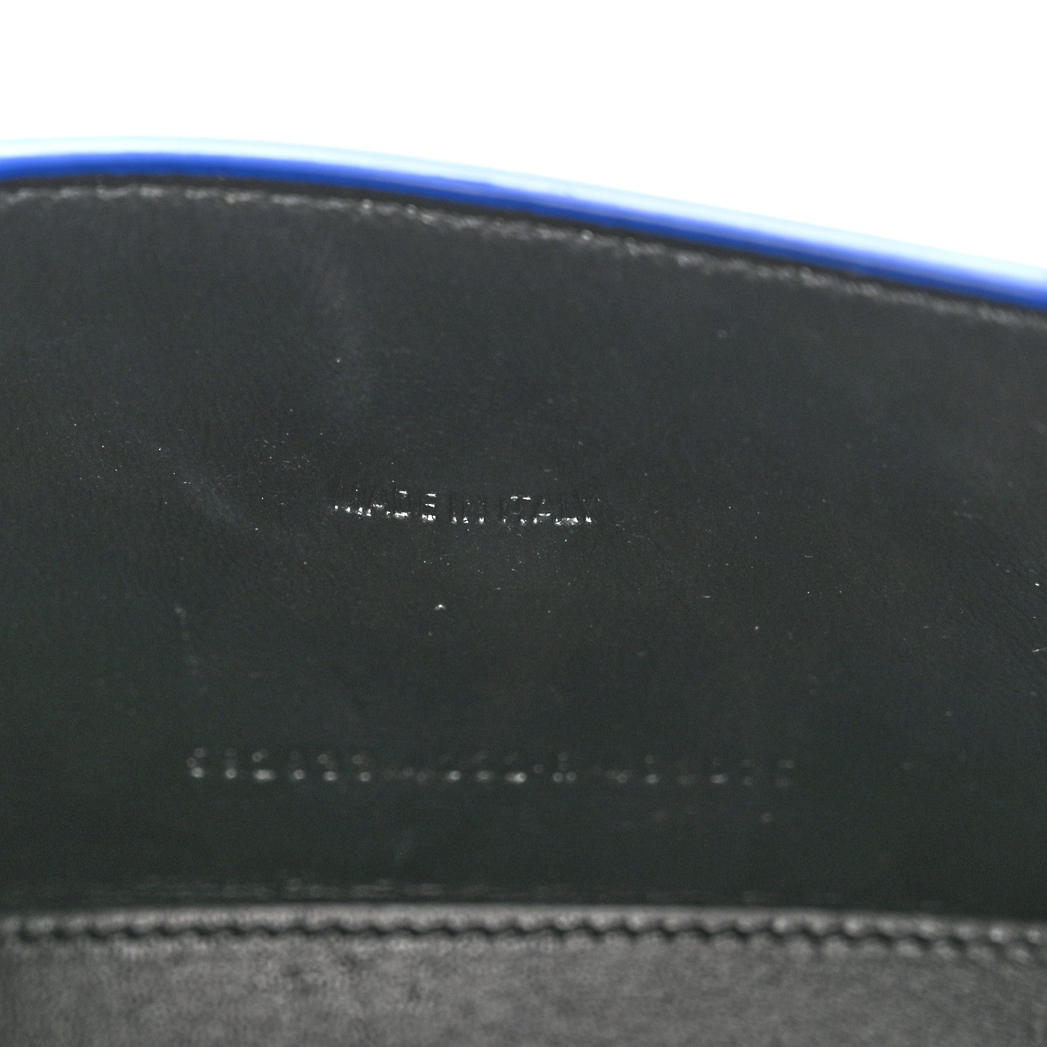 Balenciaga Metallic Shiny Calfskin Crocodile Embossed Hourglass Top Handle Bag XS Royal Blue 7 of 12