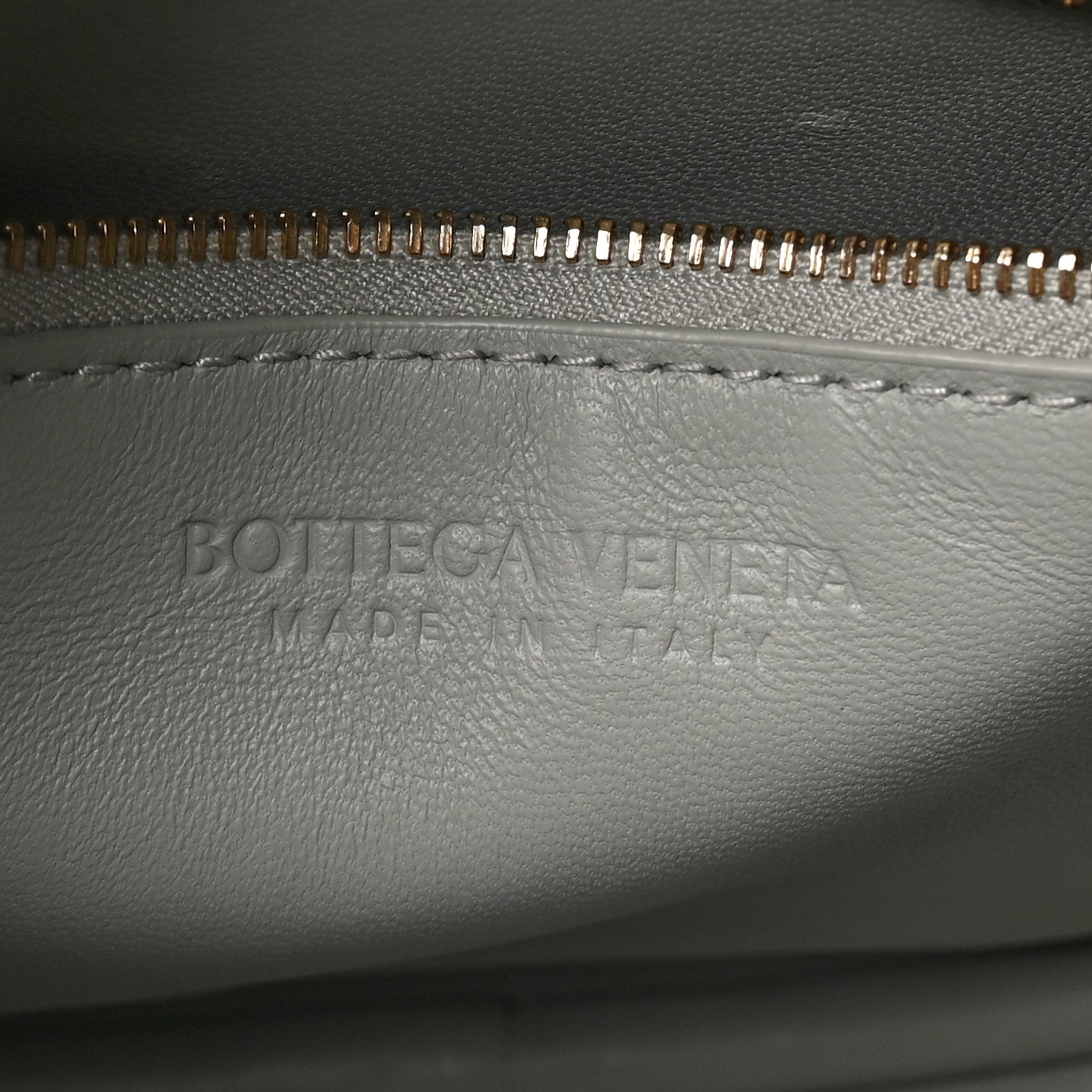 Bottega Veneta Lambskin Intrecciato Small Getaway Agate Grey