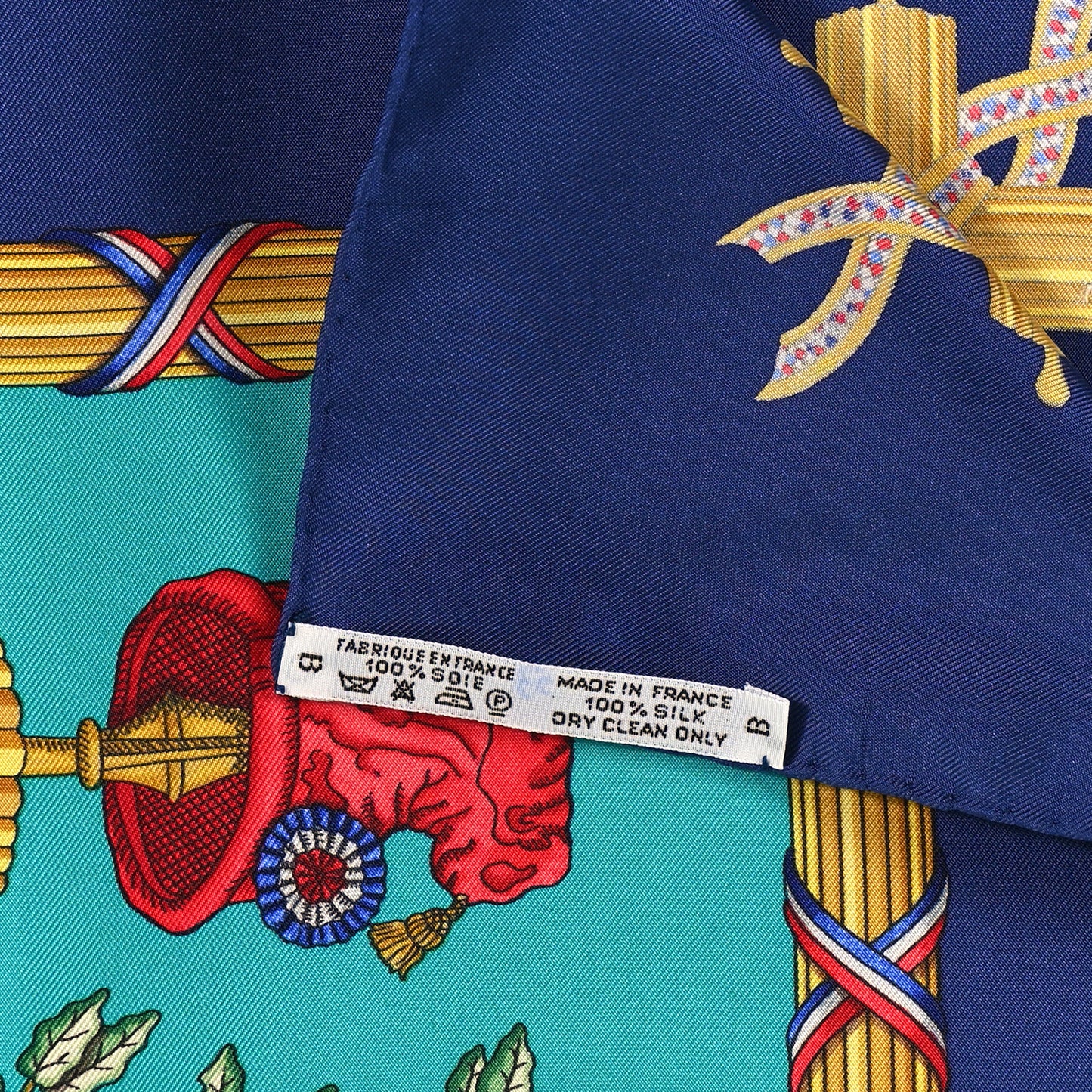 Silk Republique Francaise Liberte Egalite Fraternite 1789 Scarf 90
