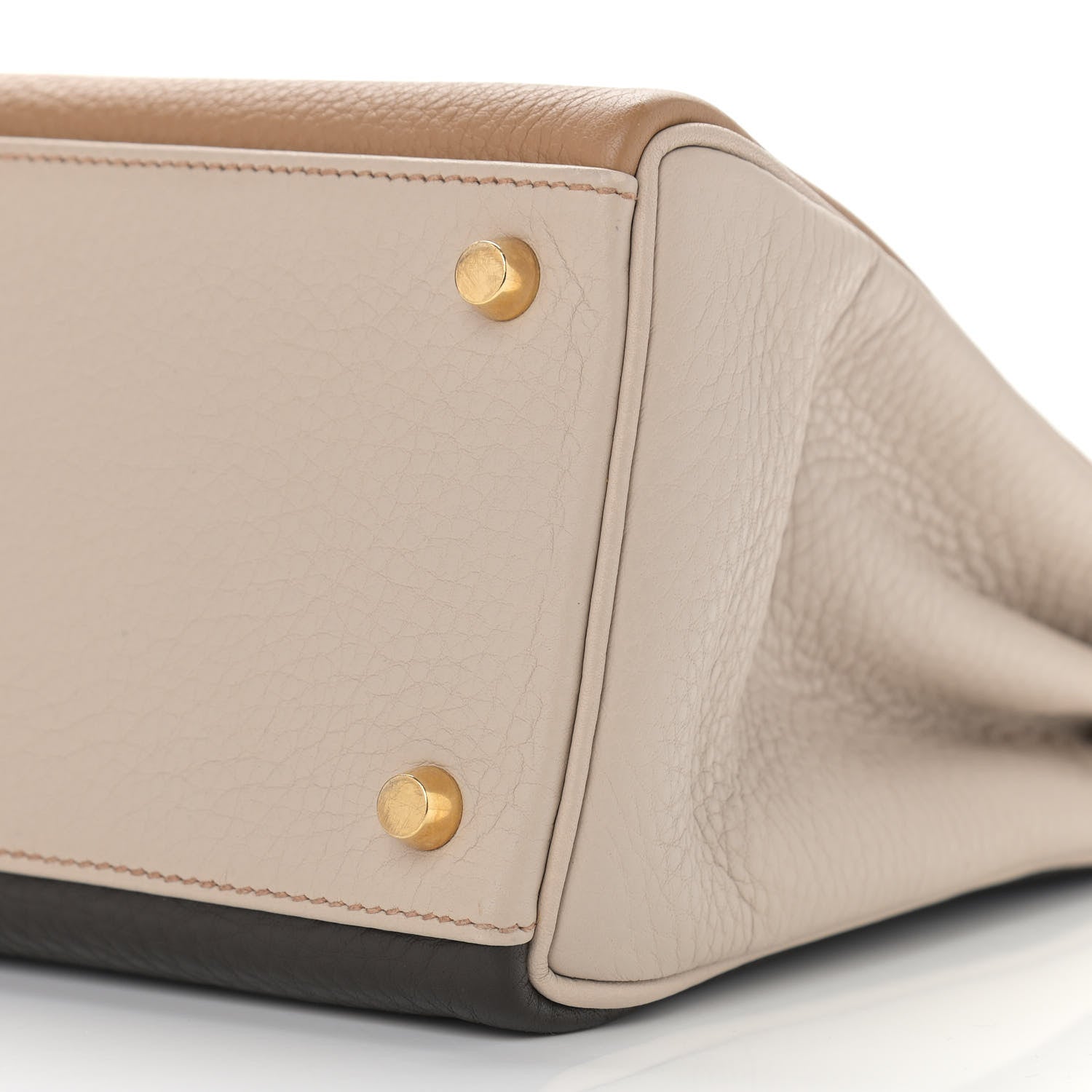 Hermes Togo Tri-Color Kelly Retourne 32 Tabac Camel Ebene Parchemin 10 of 13