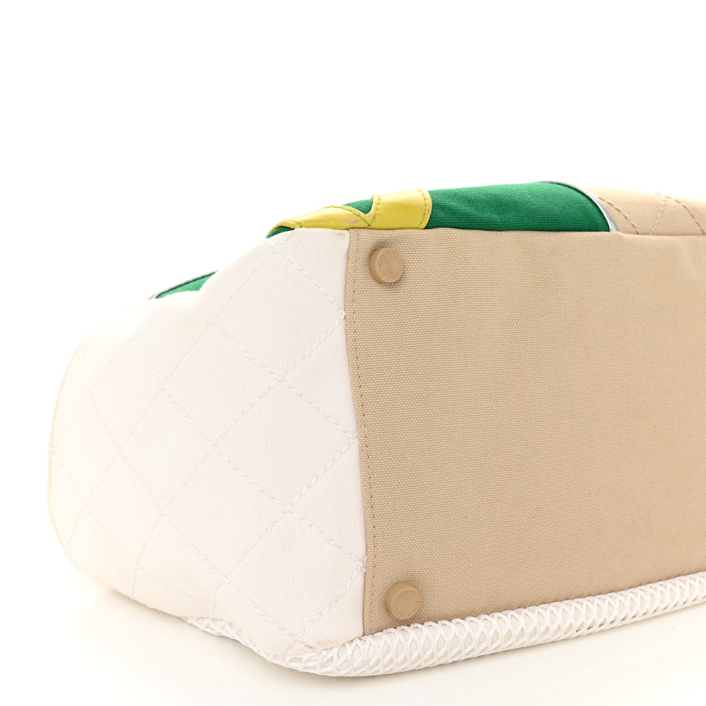 Canvas Quilted N°5 Shopping Tote Beige