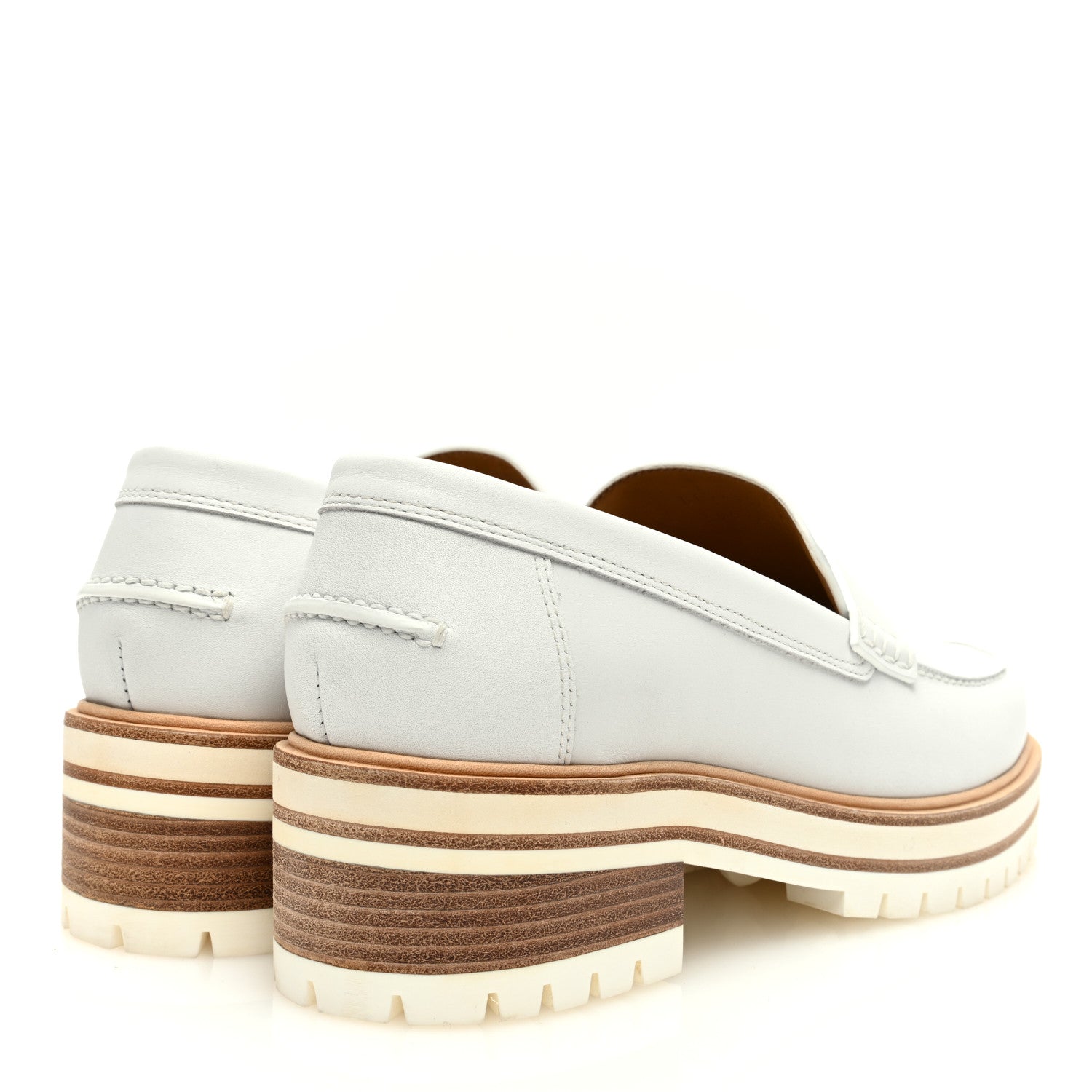 Hermes Calfskin Ivy Loafer 39.5 White 4 of 8