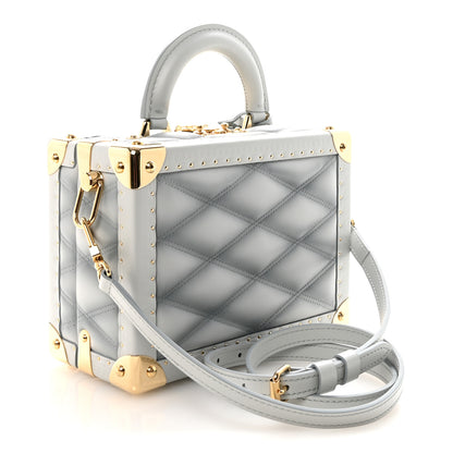 Louis Vuitton Lambskin Malletage Petite Valise Palazzo Ecume 3 of 9