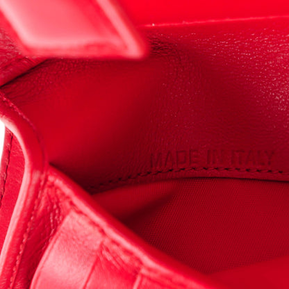 Christian Dior Patent Cannage Lady Dior Eden Wallet Red 7 of 8