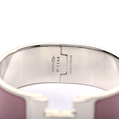 Hermes Enamel Wide Clic Clac H Bracelet PM Rose Poudre 4 of 4