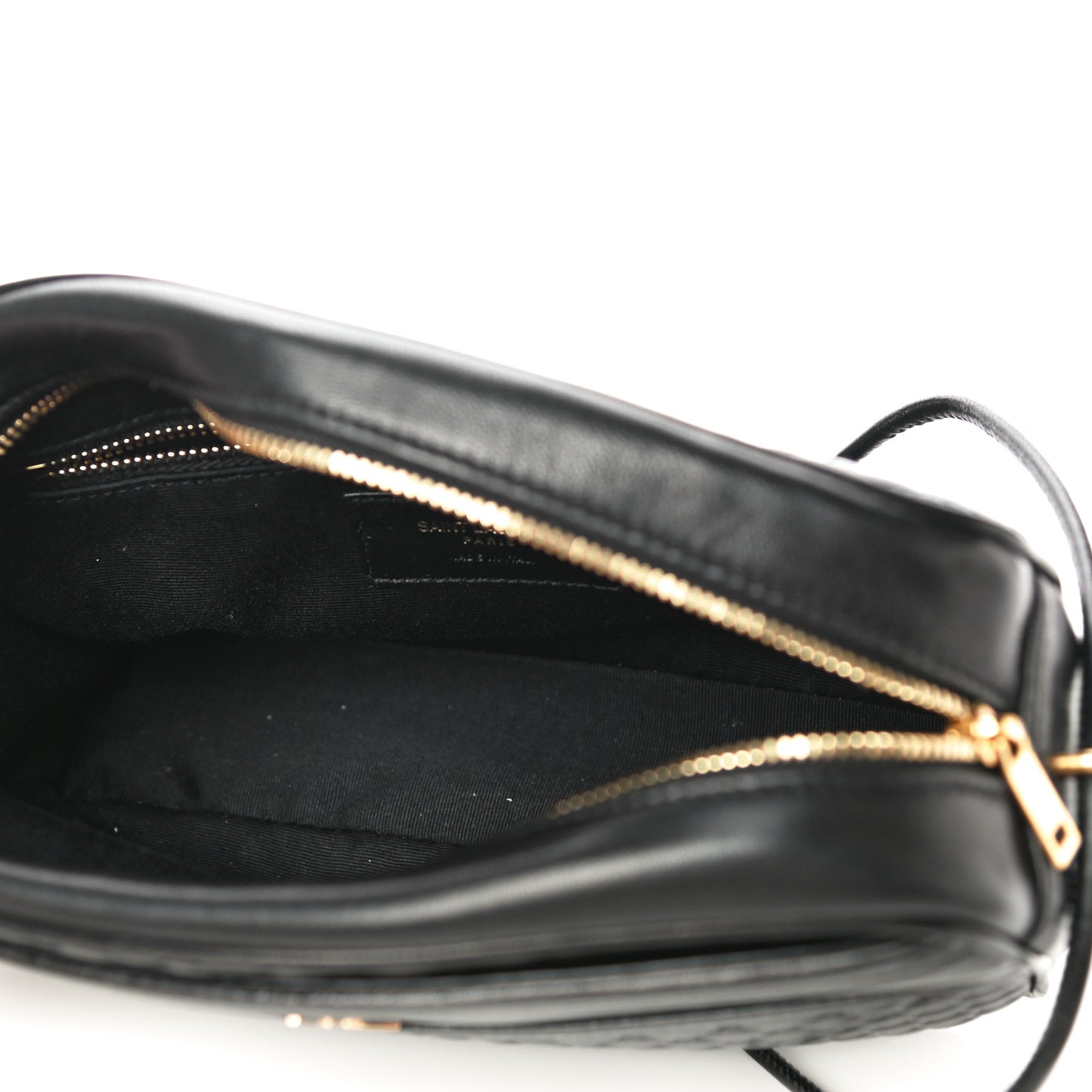 Lambskin Quilted Victoire Camera Bag Black