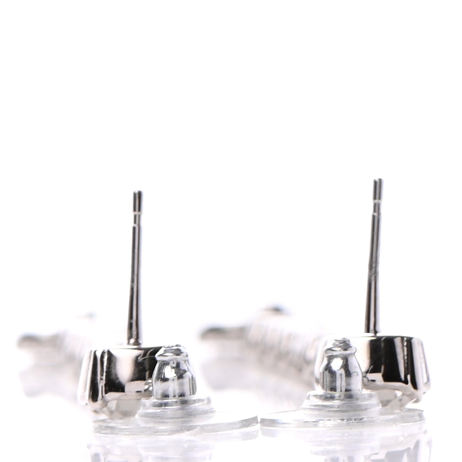 Chanel Crystal Starfall Drop Long CC Earrings Silver 3 of 4
