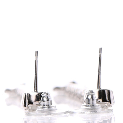 Chanel Crystal Starfall Drop Long CC Earrings Silver 3 of 4