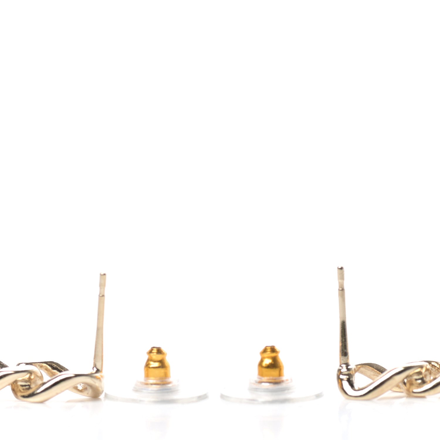 Chanel Metal Crystal CC Vendome CC Dangle Earrings Gold 3 of 4