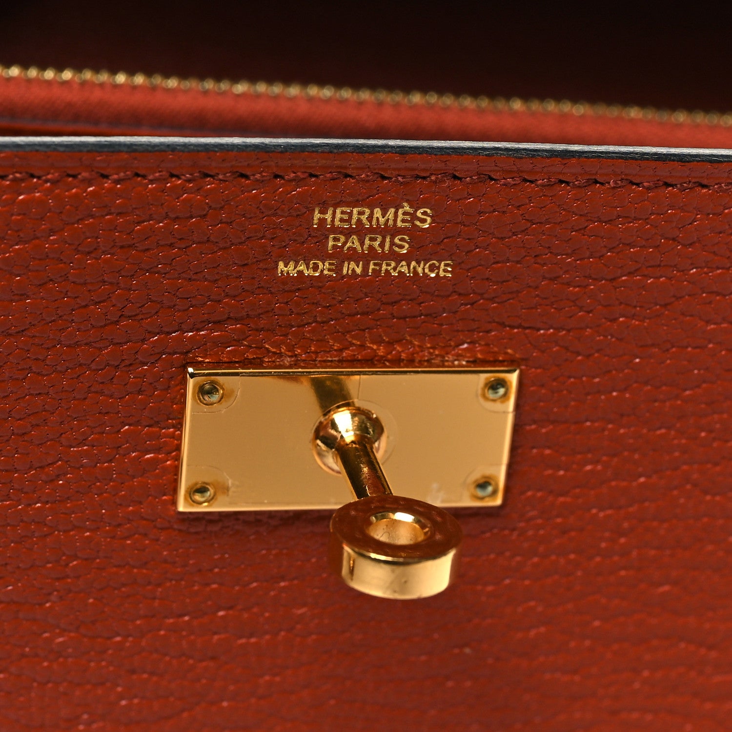 Hermes Chevre Mysore Kelly Longue Wallet Cuivre 6 of 11