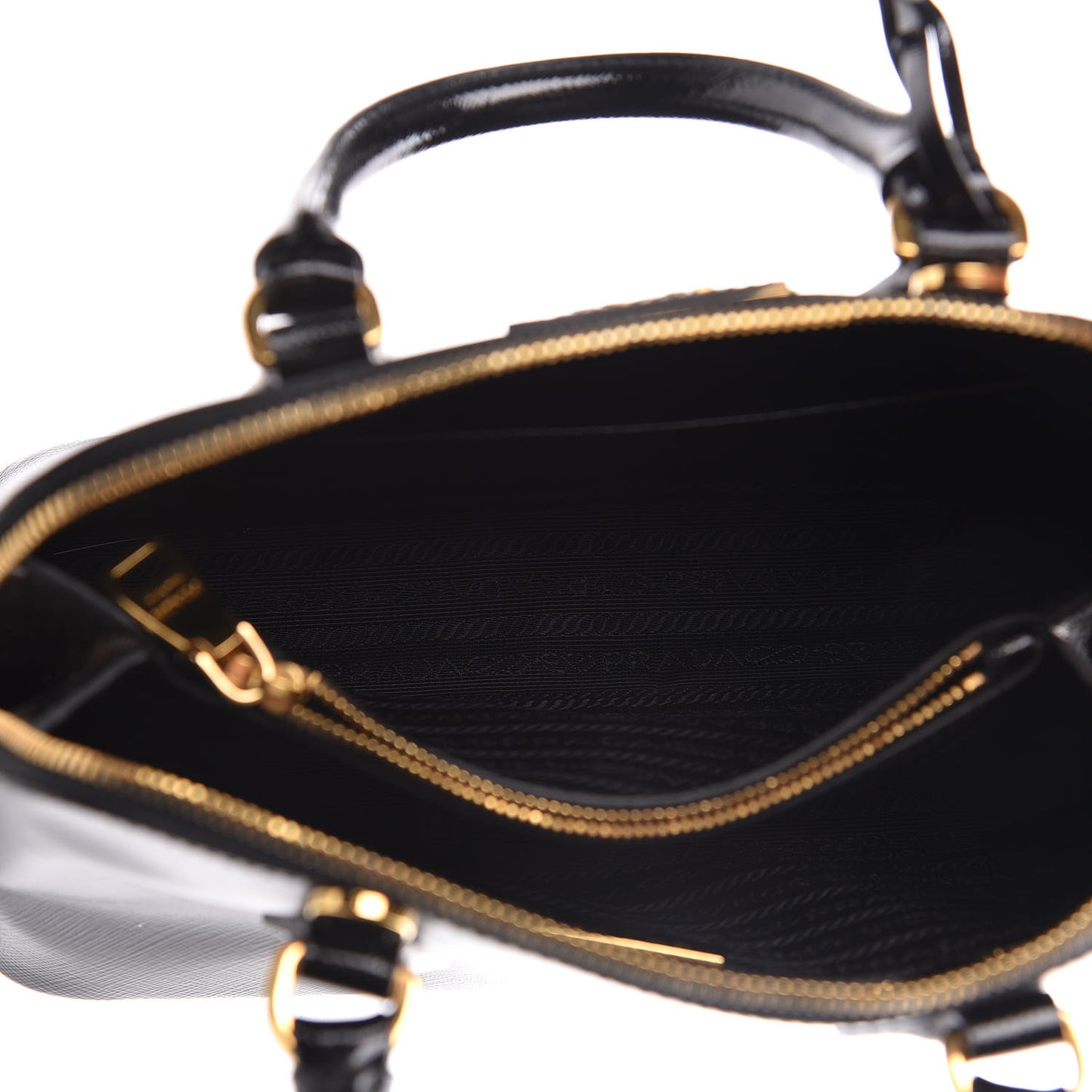 Saffiano Vernice Small Promenade Tote Black