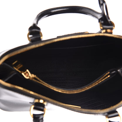 Prada Saffiano Vernice Small Promenade Tote Black 7 of 13