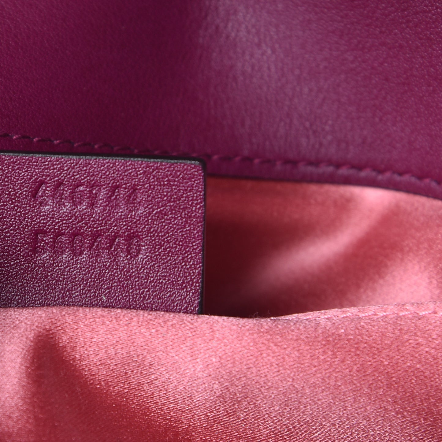 Velvet Matelasse Mini GG Marmont Shoulder Bag Fuchsia Violet Cyclamen