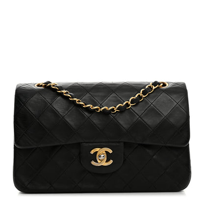 Chanel Lambskin Quilted Small Double Flap Black 1 of 13