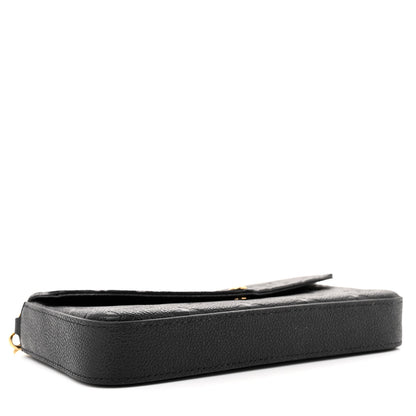 Louis Vuitton Empreinte Pochette Felicie Chain Wallet Black 4 of 13