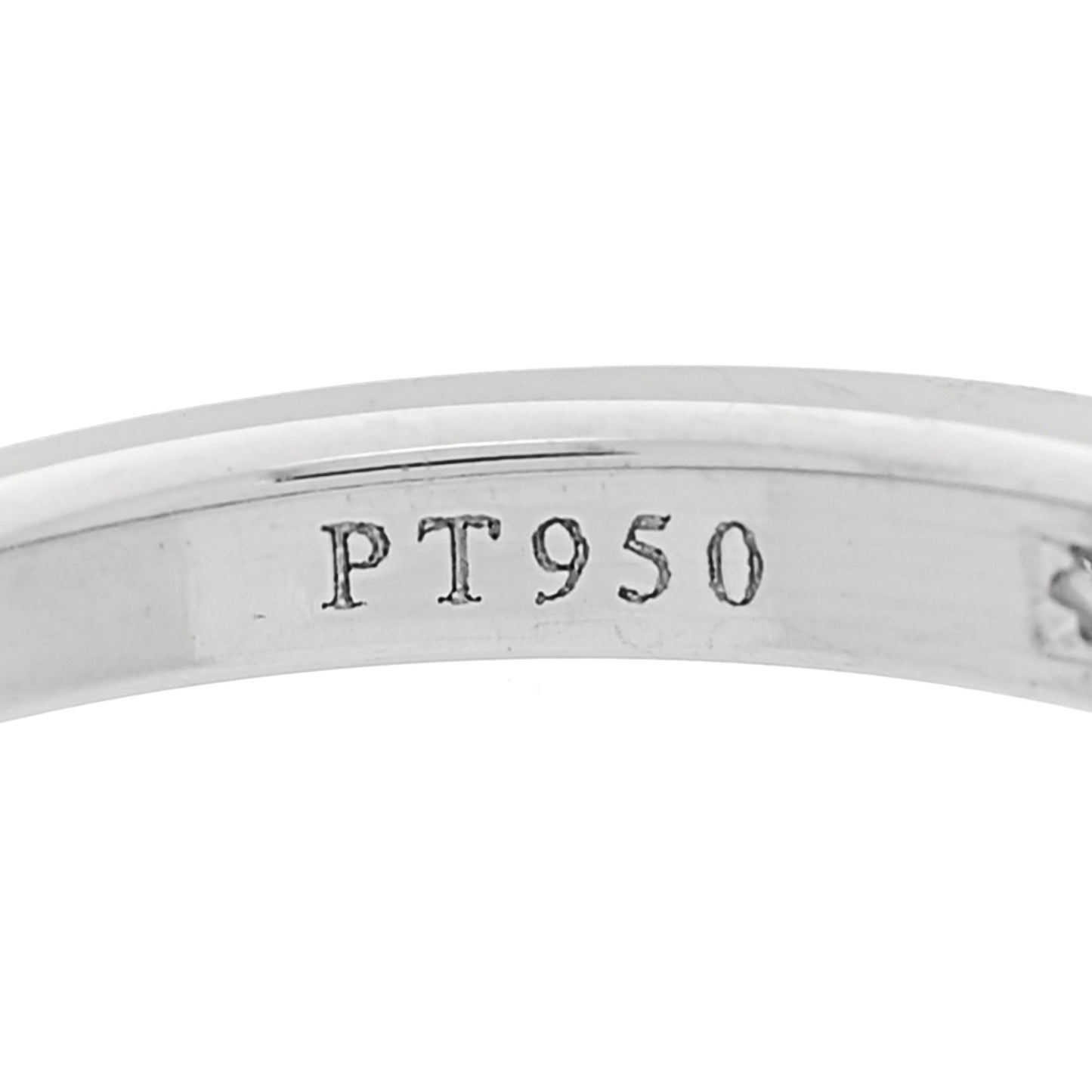 Platinum Diamond 2.5mm Half Circle Wedding Band Ring 47 4.25
