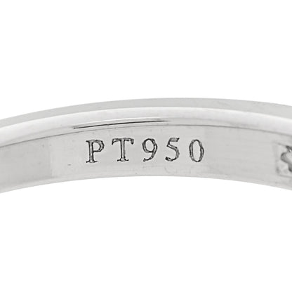 Tiffany Platinum Diamond 2.5mm Half Circle Wedding Band Ring 47 4.25 5 of 5