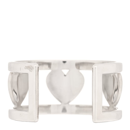 Tiffany Sterling Silver Stencil Heart Cuff Bracelet 2 of 4