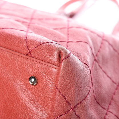 Chanel Glazed Calfskin XL On The Road Tote Pink 11 of 13