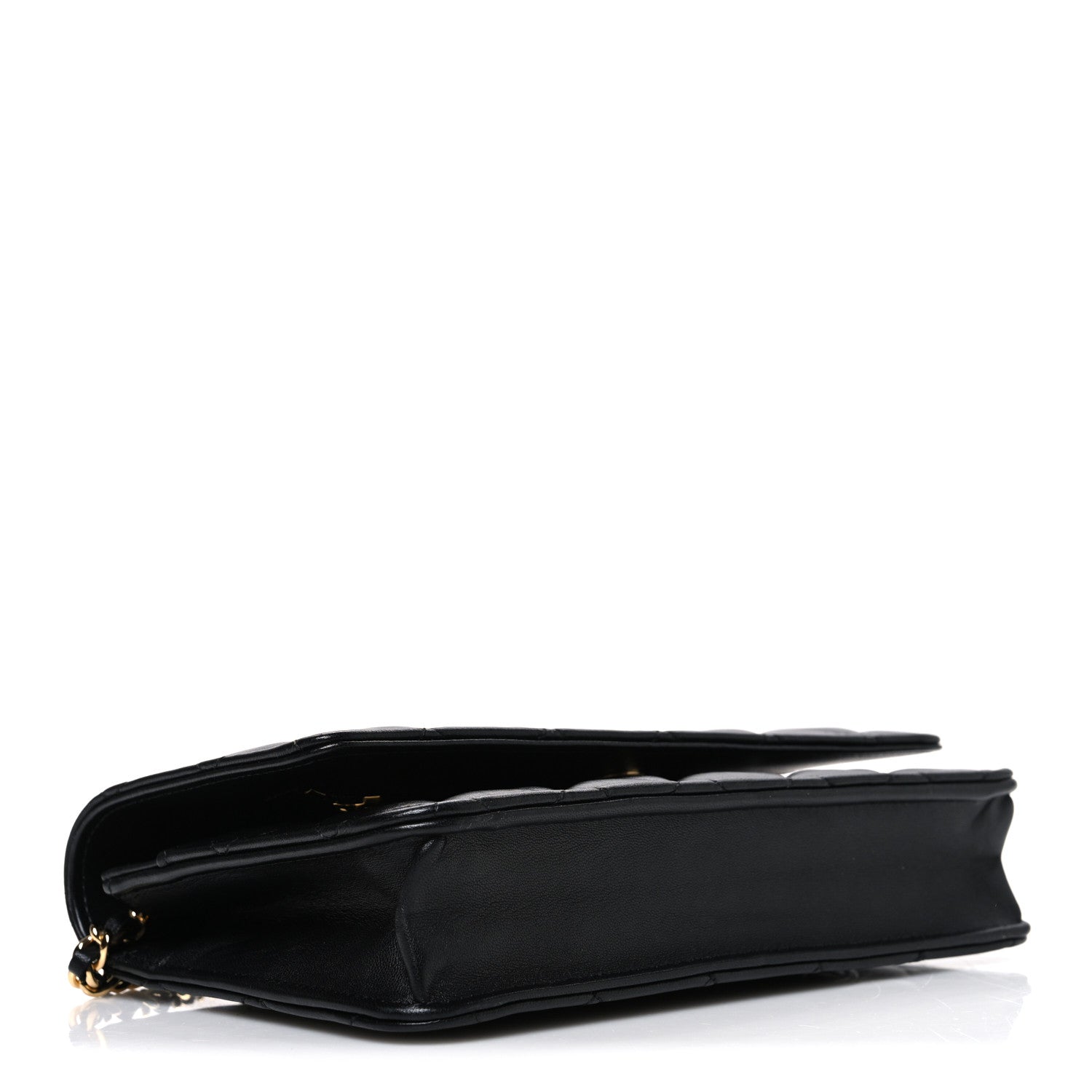 Chanel Lambskin Quilted Wallet On Chain WOC Black 4 of 11